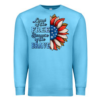 Ocean Blue Patriotic Sunflower Premium Sweatshirt - Jasminsmagicworld