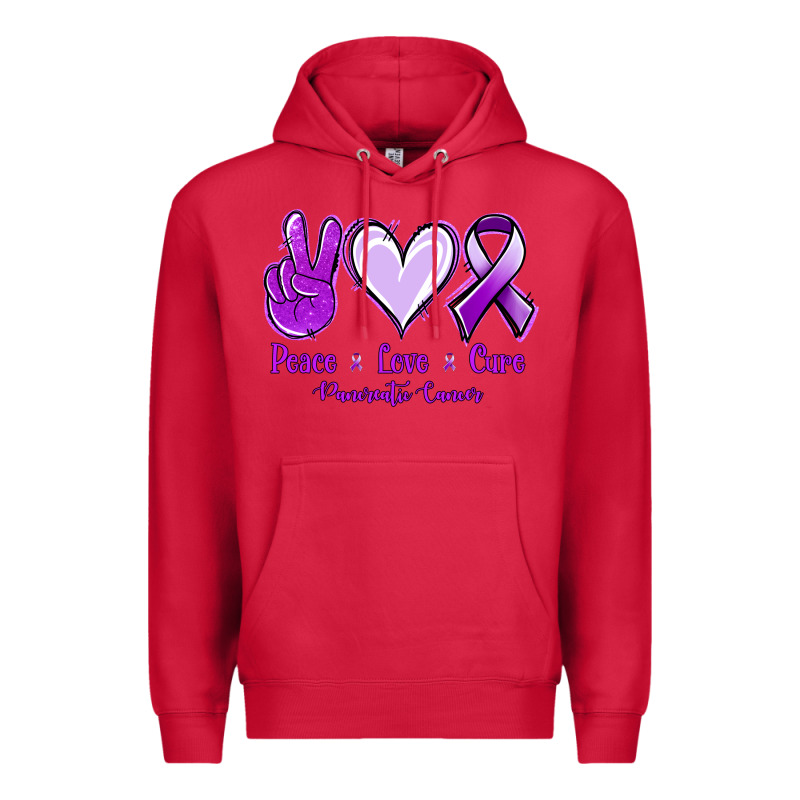 Pace Love Cure Pancreatic Cancer Premium Hoodie by Jasminsmagicworld | Teevron