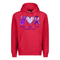 Cardinal Pace Love Cure Pancreatic Cancer Premium Hoodie - Jasminsmagicworld