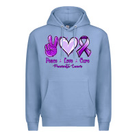 Colony Blue Pace Love Cure Pancreatic Cancer Premium Hoodie - Jasminsmagicworld