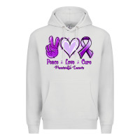 Dove Grey Pace Love Cure Pancreatic Cancer Premium Hoodie - Jasminsmagicworld