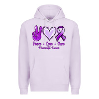 Lilac Pace Love Cure Pancreatic Cancer Premium Hoodie - Jasminsmagicworld