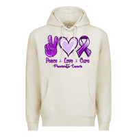 Oatmeal Heather Pace Love Cure Pancreatic Cancer Premium Hoodie - Jasminsmagicworld