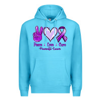 Ocean Blue Pace Love Cure Pancreatic Cancer Premium Hoodie - Jasminsmagicworld