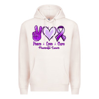 Pale Pink Pace Love Cure Pancreatic Cancer Premium Hoodie - Jasminsmagicworld