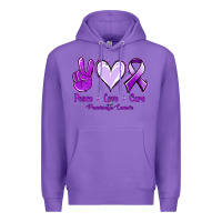 Purple Pace Love Cure Pancreatic Cancer Premium Hoodie - Jasminsmagicworld