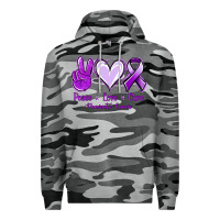 Slate Camo Pace Love Cure Pancreatic Cancer Premium Hoodie - Jasminsmagicworld