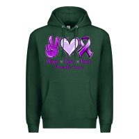 Sports Green Pace Love Cure Pancreatic Cancer Premium Hoodie - Jasminsmagicworld