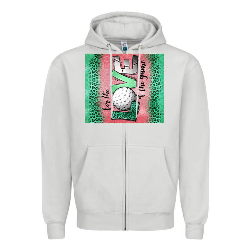 For The Love Of The Game Golf Zipper Hoodie by Jasminsmagicworld | Teevron