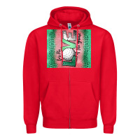 Red for the love of the game golf Zipper Hoodie - Jasminsmagicworld