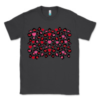 Smoke Valentine's Day leopard and heart background Classic Tee - FaDigitalArtStudio