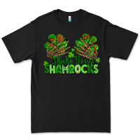 Black Shake Your Shamrocks Premium Tee - FaDigitalArtStudio