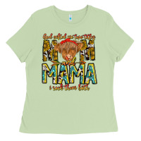 Matcha God Gifted Me Two Titles And Mama i Rock Them Both Ladies Tee - CowhideDigitalArt