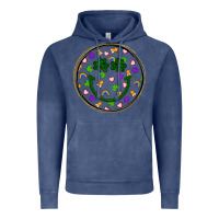 Vintage Denim st patrick s day smiley face Vintage Hoodie - Artiststas