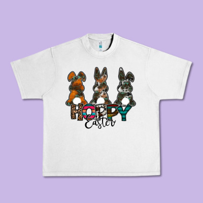 Hoppy Easter Urban Heavy Tee Designed By Cowhidedigitalart