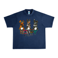 Navy Hoppy Easter Urban Heavy Tee - CowhideDigitalArt