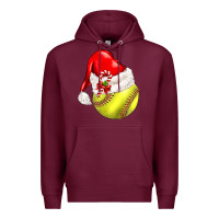 Burgundy Christmas sports Premium Hoodie - BarkalooDesign