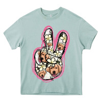 Arona Jack Russel Peace Sign Heavy Core Tee - Jasminsmagicworld
