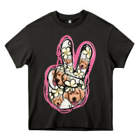 Asphalt Jack Russel Peace Sign Heavy Core Tee - Jasminsmagicworld