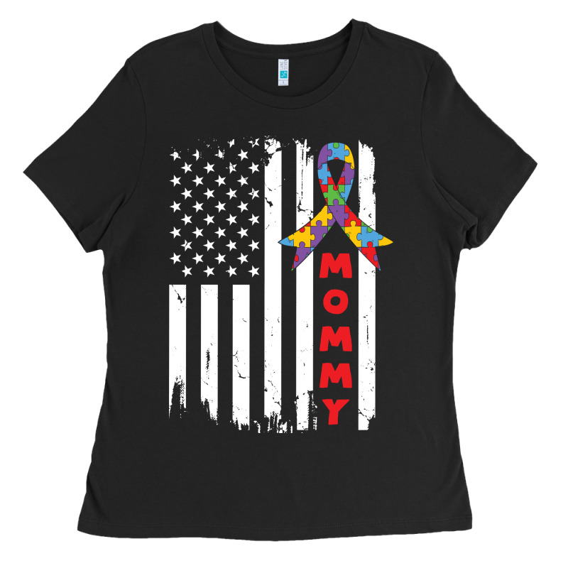 Lil Autism Mom Ladies Tee by CowhideDigitalArt | Teevron