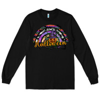 Black Halloween Long Sleeve Tee - SublimationCraftShop