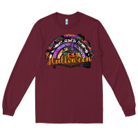 Burgundy Halloween Long Sleeve Tee - SublimationCraftShop