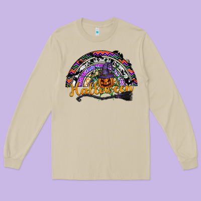 Halloween Long Sleeve Tee Designed By Sublimationcraftshop