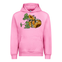 Fuchsia Pink sunflower pumpkin Urban Hoodie - RanaPortraitStore