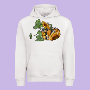 Sunflower Pumpkin Urban Hoodie Designed By Ranaportraitstore