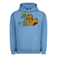 Pigment Pebble Blue sunflower pumpkin Urban Hoodie - RanaPortraitStore