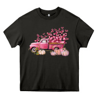 Asphalt Breast Cancer truck Heavy Core Tee - FaDigitalArtStudio