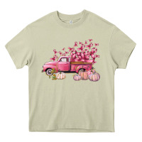 Mossy Breast Cancer truck Heavy Core Tee - FaDigitalArtStudio