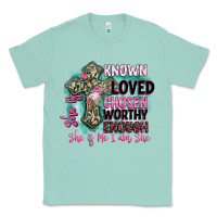 Seafoam she is loved Classic Tee - BarkalooDesign