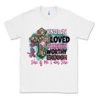 White she is loved Classic Tee - BarkalooDesign