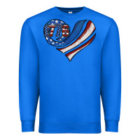 True Royal american flag heart Premium Sweatshirt - Jasminsmagicworld