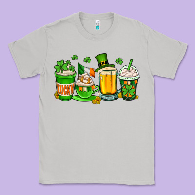 St. Patrick's Day Coffee Cups Classic Tee Designed By Oliviacreatesart