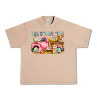 Burro Happy Easter Animal Farm Truck Urban Heavy Tee - CowhideDigitalArt