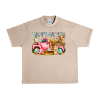 French Oak Happy Easter Animal Farm Truck Urban Heavy Tee - CowhideDigitalArt