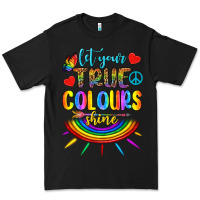 Black Let Your True Colours Shine Premium Tee - BundleAndBundleShop