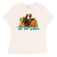 Bone Western Fall Turkey Tis The Season Ladies Tee - LillyAllenDesigns