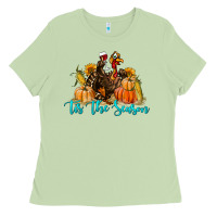 Western Fall Turkey Tis The Season Ladies Tee | Teevron