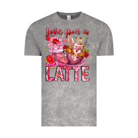 Cloud Rock Love You Latte Valentine Cupid Vintage Tee - CowhideDigitalArt