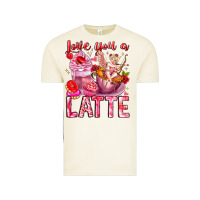 Vintage Arctic Love You Latte Valentine Cupid Vintage Tee - CowhideDigitalArt