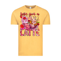 Vintage Mustard Love You Latte Valentine Cupid Vintage Tee - CowhideDigitalArt