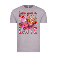 Vintage Zinc Love You Latte Valentine Cupid Vintage Tee - CowhideDigitalArt