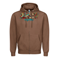 Chestnut army mom christmas Zipper Hoodie - Jasminsmagicworld