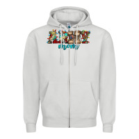 Dove Grey army mom christmas Zipper Hoodie - Jasminsmagicworld