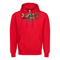 Red army mom christmas Zipper Hoodie - Jasminsmagicworld