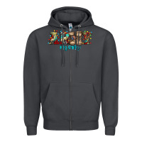 Smoke army mom christmas Zipper Hoodie - Jasminsmagicworld