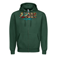 Sports Green army mom christmas Zipper Hoodie - Jasminsmagicworld